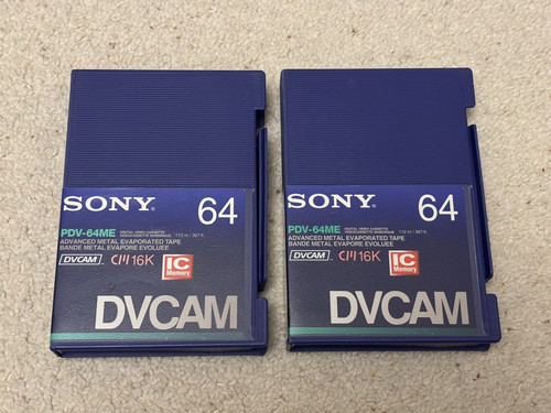 Sony dvcam tapes - 2x, pdv-64me
