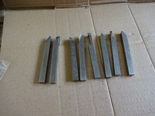 Lathe 10mm shank HSS tool turning set 100mm long x eight off