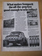 SEMPERIT OFF-THE-PEG TYRES WIN RALLIES CHRIS COBURN 1972 ADVERT A4 SIZE FILE 19
