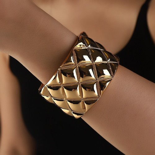 Women hollow wide punk gold - women,
