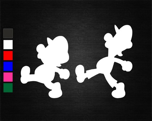 Mario luigi vinyl decal - mario,
