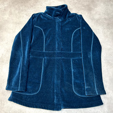 Patagonia Velour Fleece Jacket Womens Medium Polartec R2 Full Zip Coat, Green