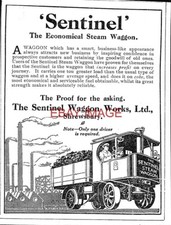 1919 Advert for SENTINEL Steam