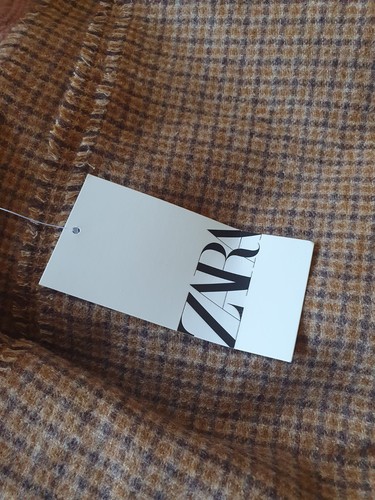 Zara large scarf checked - zara,