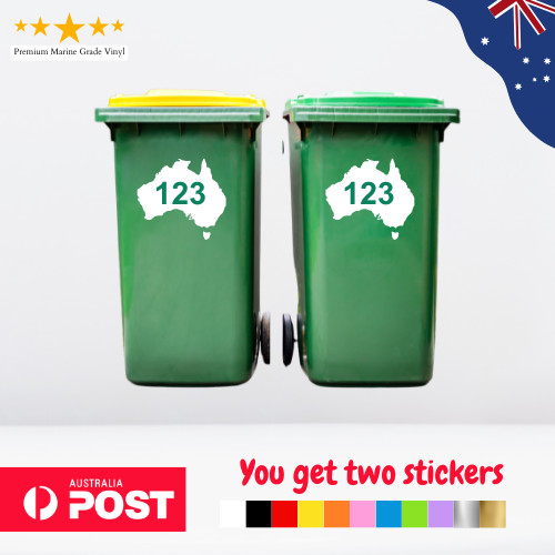 Two wheelie rubbish garbage - two, 2