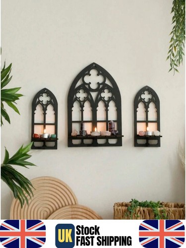 Gothic arch wall shelf set - arch,
