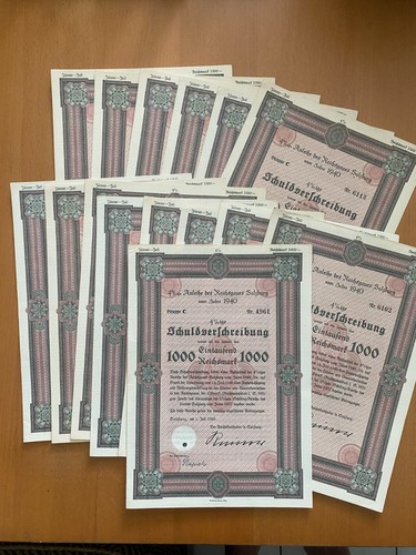 Ww2 german nazi war bonds - ww2,
