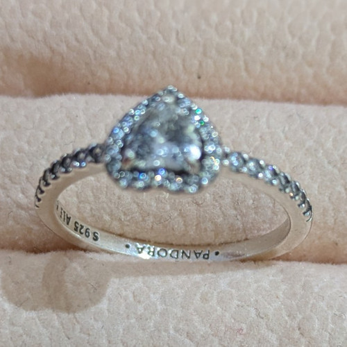 Pandora 925 silver heart halo - silver,