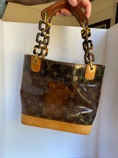 Louis Vuitton Cabas Ambre PM Vinyl Monogram Bag with pouch and LV Dust bag