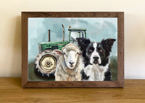 The sheepdog a4 border - sheepdog,