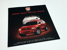 2000 Dodge Ram Dakota Durango Ram Van Ram Wagon Trailering Guide Brochure