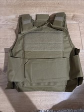 Body Bulletproof Vest Front Back Plates Armor Tactical Jacket Guard Security Kit