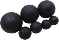 Nitrile Rubber Balls 2mm 2.5mm ~ 75mm Black Round Solid Rubber Ball Bouncy Ball
