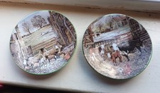 Pair of A Year In The Country Alex Williams Small Collector’s Bone China Plates