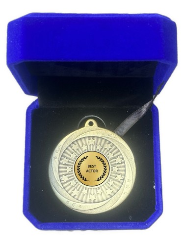 Best actor award 60mm medal - best,