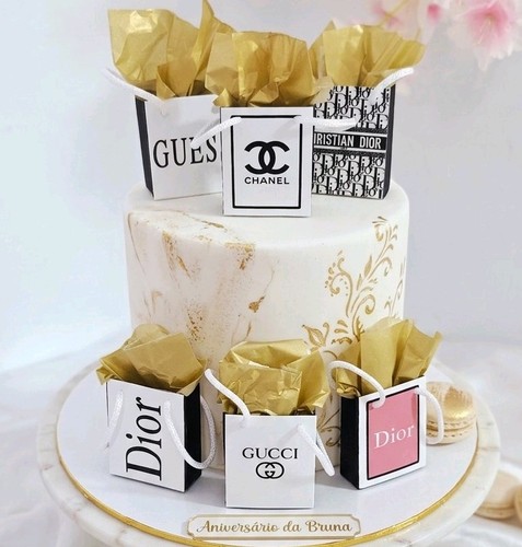 Miniature luxury bag - luxury, cake