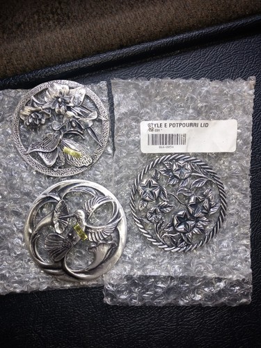 Lot silver tone round - of,