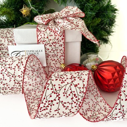 Christmas ribbon red - ribbon,