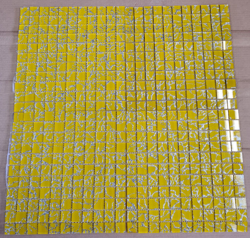Yellow silver glass - silver,