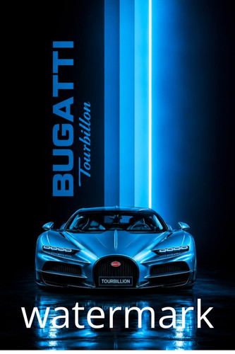 Bugatti sports car poster - bugatti,