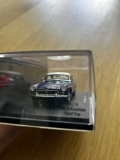 SPARK MODEL -  MG B ROADSTER -BLUE  HARDTOP  - 1:43 SCALE MODEL CAR - S4138