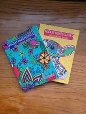 Pocket Mindfulness A6 Colouring Book Bundle - 2 Adult/Teen Relaxation Books