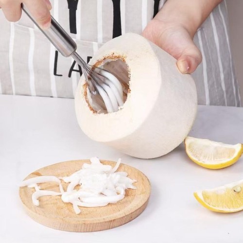 Stainless steel coconut grater - coconut,