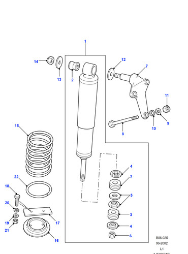 Land rover genuine bush damper - rover,