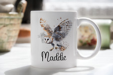 PERSONALISED PRETTY OWL MUG