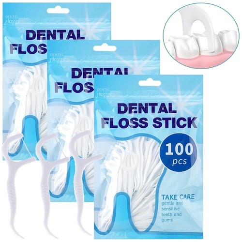 300pk dental floss sticks - dental,