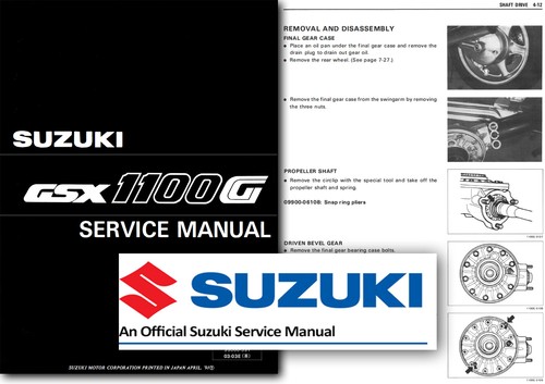 Suzuki gsx1100g service manual - suzuki,