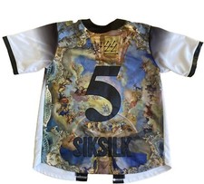 Sik Silk Mens Baseball Jersey  Short Sleeve Tee Designer SikSilk Angels Nr 5 L