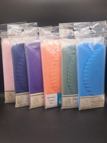 Scalloped tulle circles - 50, 9"