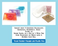 Handmade Shaving Soap Slice Gift Solid Bar Vegan Friendly Paraben & Plastic Free