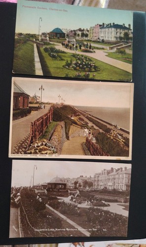 Clacton sea postcards - x,