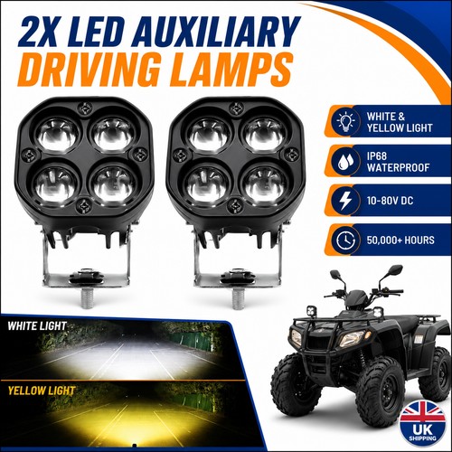 Pair 100w motorcycle headlight - pair,