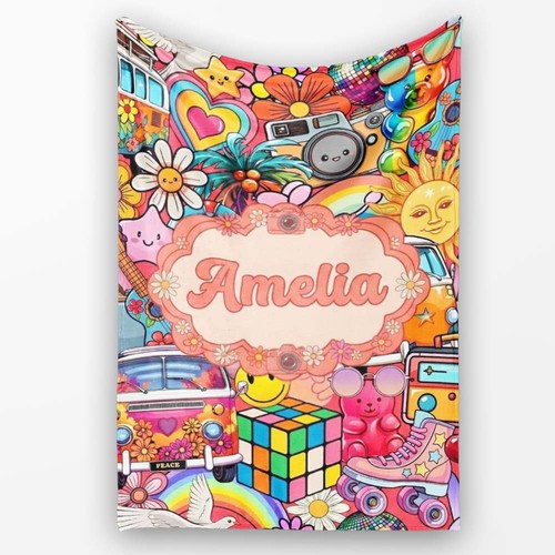 Soft fleece blanket hippie - fleece,
