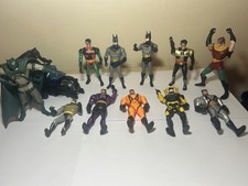 Vintage Batman The Animated Series  Figures 90's With Batmobile, Robin's, Kenner