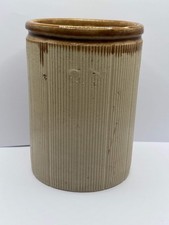 Old 2lb ribbed brown top jam & marmalade pot