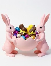 Easter Bunny Candy Bowl Set 2