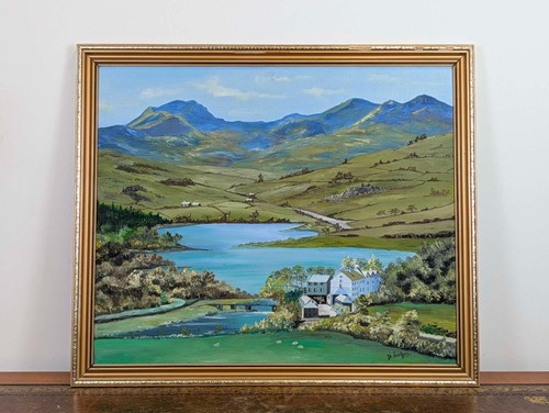 Welsh school landscape - , oil