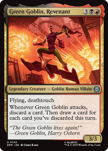 Green goblin revenant mtg - goblin,,