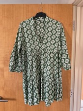 ZARA Green Cotton Layer Dress