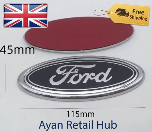 Ford oval badge black - badge,