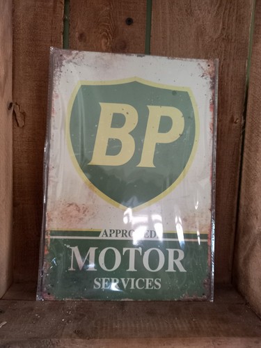 Motor service tin - b.p.motor, sign