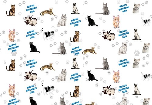 Personalised cat wrapping - personalised,