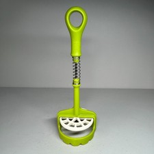 Joseph Joseph Smasher Potato Masher Green Handheld Spring Loaded Kitchen Tool