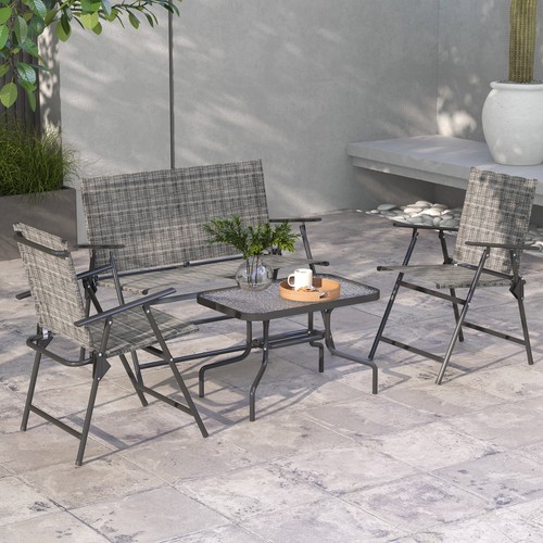 Pcs patio furniture set - 4,
