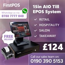 15 " POS EPOS Cash register Till System Touch Screen 