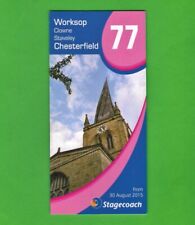 Pocket Timetable - Stagecoach E Midlands - 77: Worksop & Chesterfield - Aug 2015